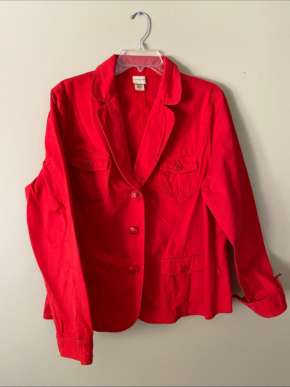 Covington Vibrant Red Tailored Blazer Jacket